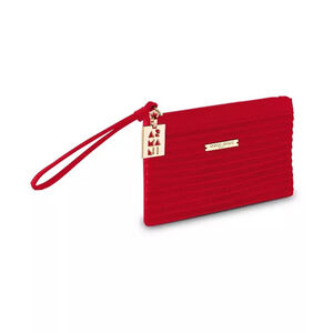 Women's Giorgio Armani Red Gold Tone Si Passione Clutch Wristlet Mini
